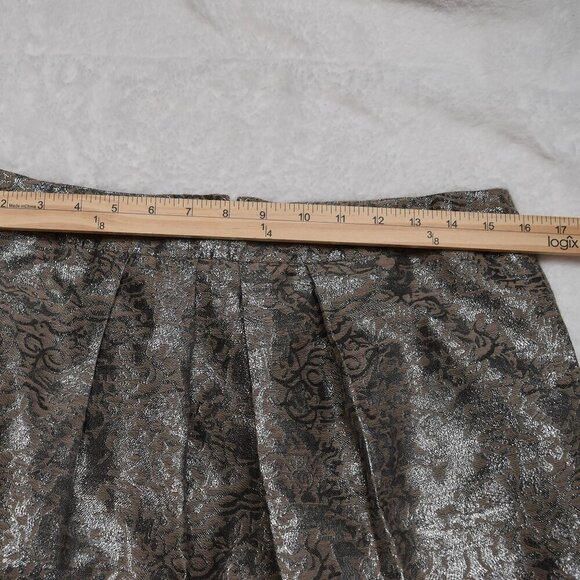 Jones New York Floral Brocade Skirt Sz 8 Cocktail Party Whimsigoth Neutral NWT - Picture 14 of 16